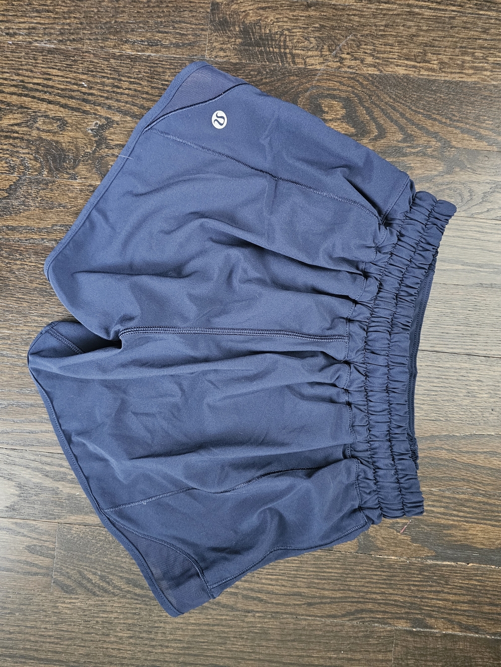 lululemon athletica Navy Blue Elastic Waist Training Shorts
